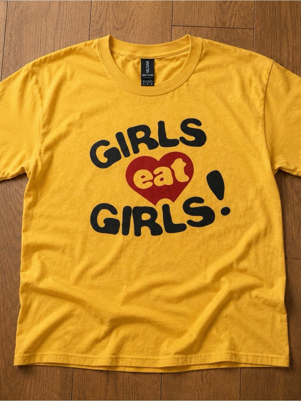 Girls Eat Girls! Graphic Tee - Yellow